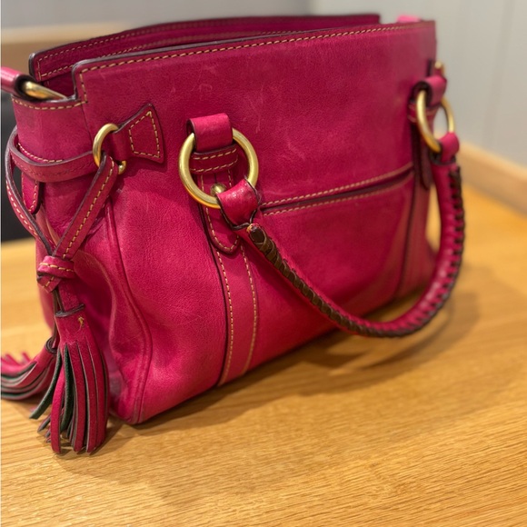 Vintage Dooney & Bourke Pink Leather Handbag - Picture 4 of 15